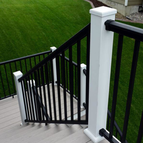 AFCO Series 300 4' Adjustable Stair Section - Maintenance Free Deck and ...